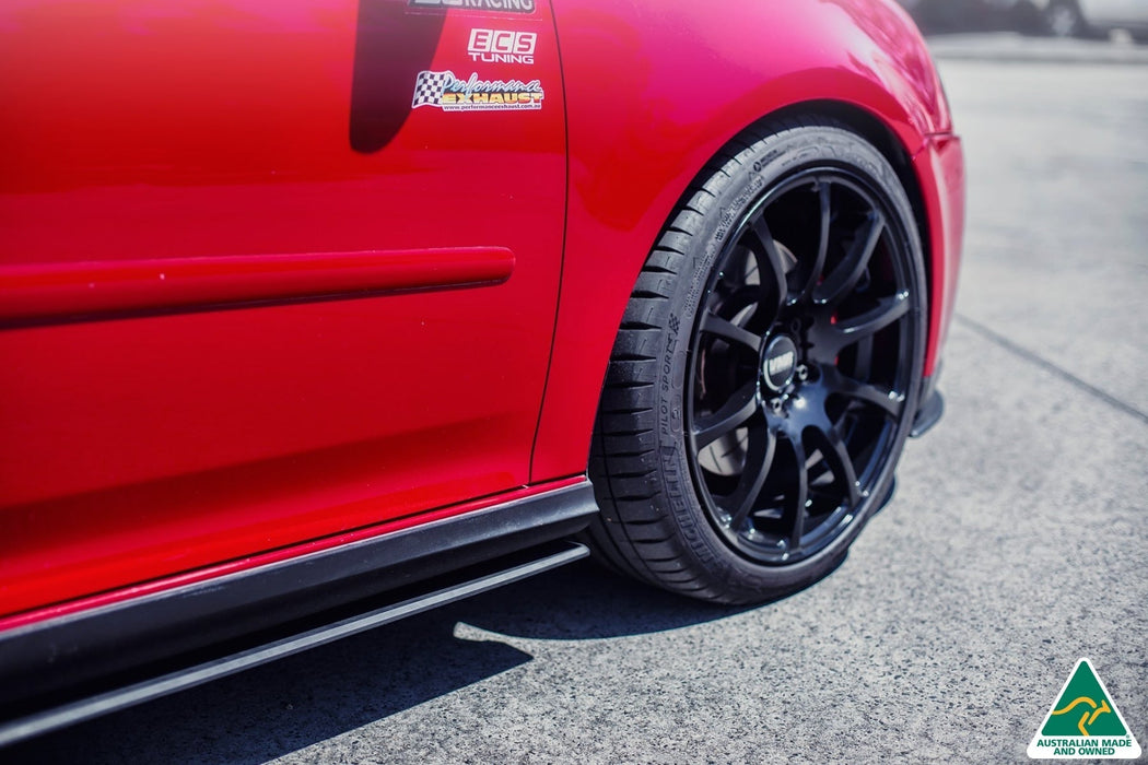 MK5 Golf GTI Side Skirt Splitters (Pair)(Clearance-old design-no finish selection)-Flow Designs