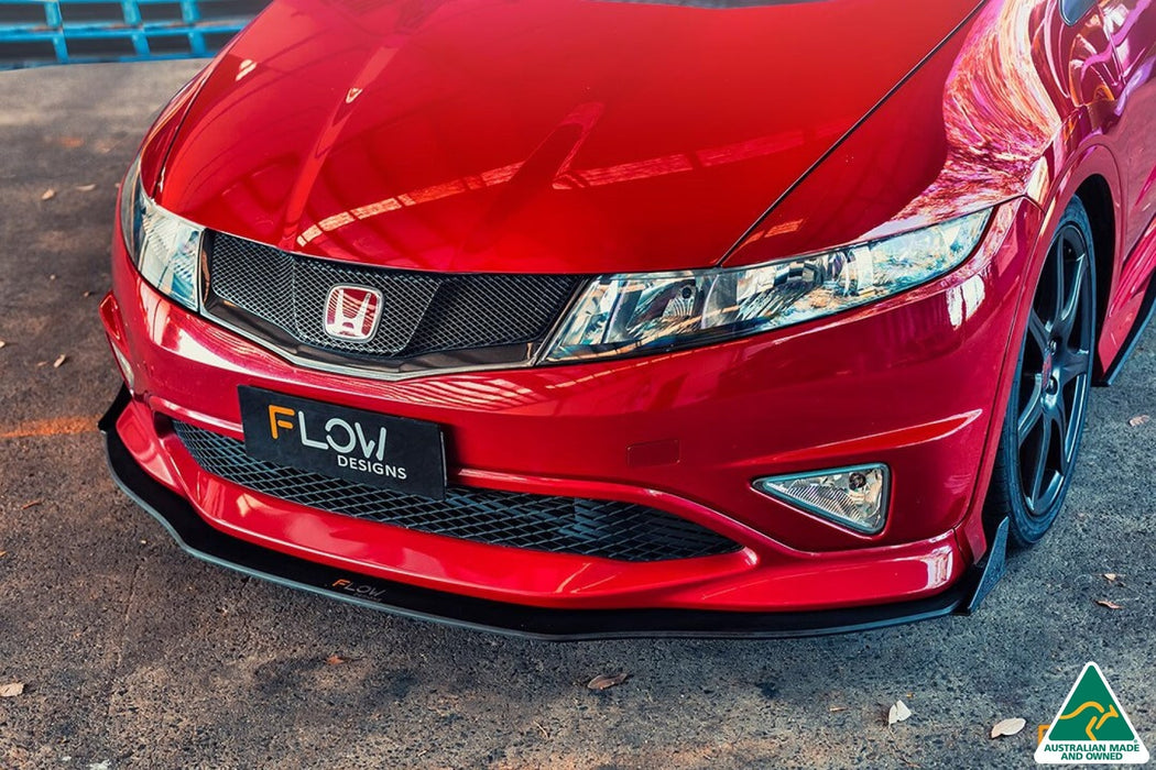 FN2 Civic Type R Front Lip Splitter Winglets (Pair)-Flow Designs
