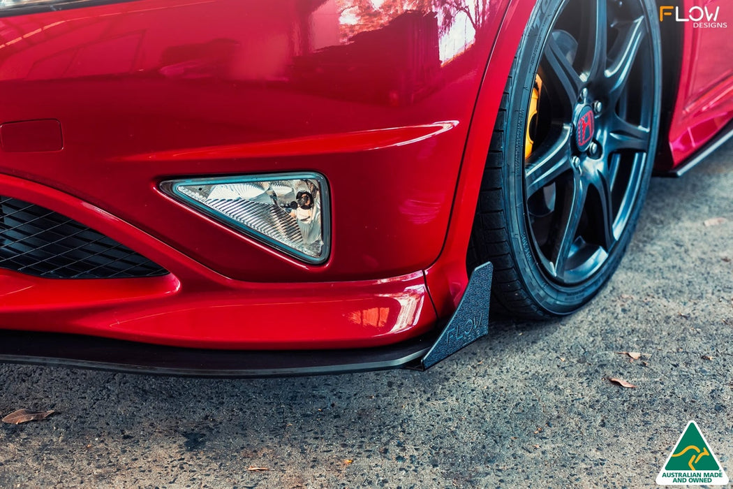 FN2 Civic Type R Front Lip Splitter V3-Flow Designs