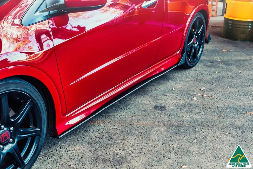 FN2 Civic Type R Side Skirt Splitter Winglets (Pair)-Flow Designs