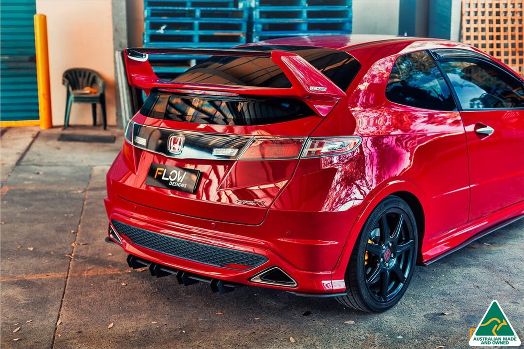 FN2 Civic Type R Flow-Lock Rear Diffuser-Flow Designs