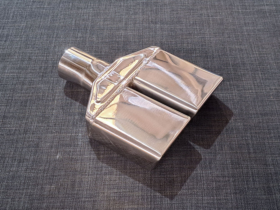 CP4 Twin 4inch x 2inch Oblong tailpipe - Harrys Euro