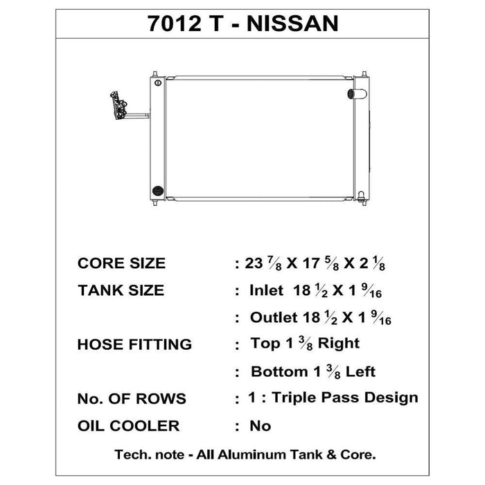 CSF 09-20 Nissan 370Z / 08-13 Infiniti G37 (MT) Triple-Pass All-Aluminum Radiator