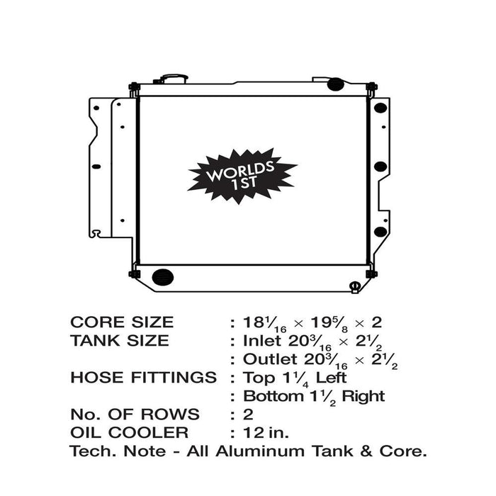 CSF 05-06 Jeep Wrangler Heavy Duty (AT & MT) High-Performance All-Aluminum Radiator