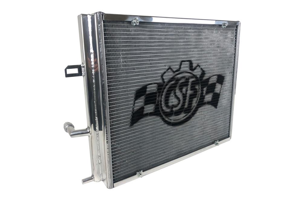 CSF BMW F3X/F2X B58/B48 Triple-Pass Heat Exchanger w/ Rock Guard - Silver