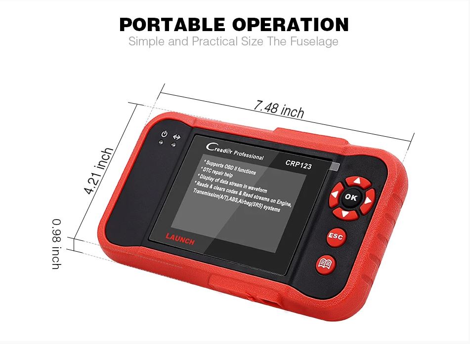 Launch CRP123 Car Scanner tool Tool for ENG/AT/ABS/SRS
