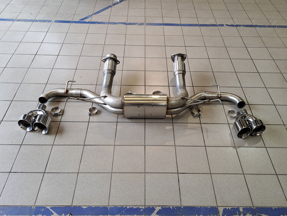 Chevrolet Corvette C8 - Cat back stainless exhaust system - Harrys Euro