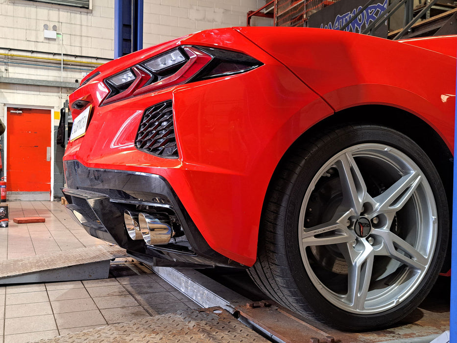 Chevrolet Corvette C8 - Cat back stainless exhaust system - Harrys Euro