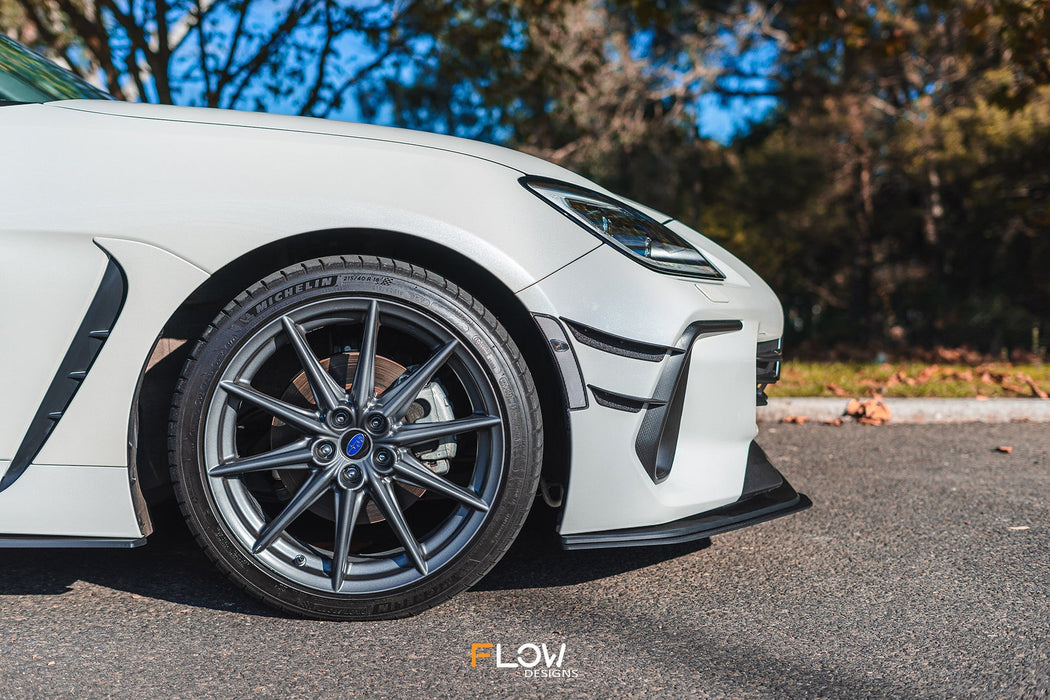 ZD8 BRZ Front Lip Splitter Extensions (Pair)-Flow Designs