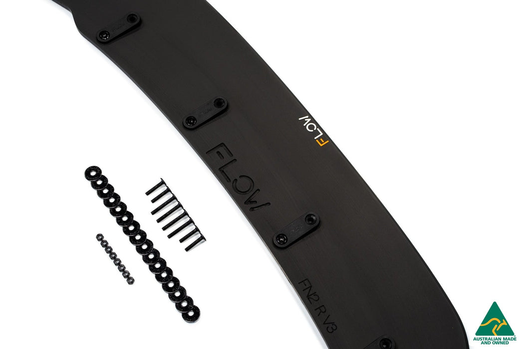 FN2 Civic Type R Front Lip Splitter V3-Flow Designs