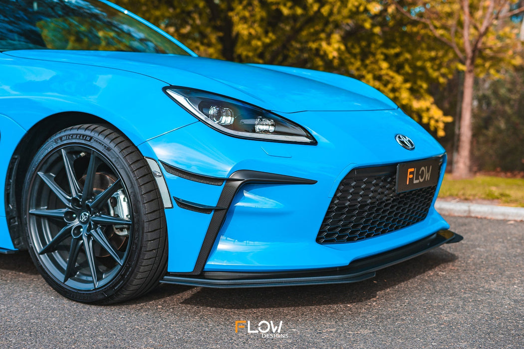 ZN8 GR86 Front Lip Splitter Extensions (Pair)-Flow Designs