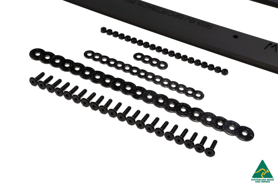 RS3 8V Sportback (Pre-Facelift) Side Skirt Splitters V3 (Pair)-Flow Designs