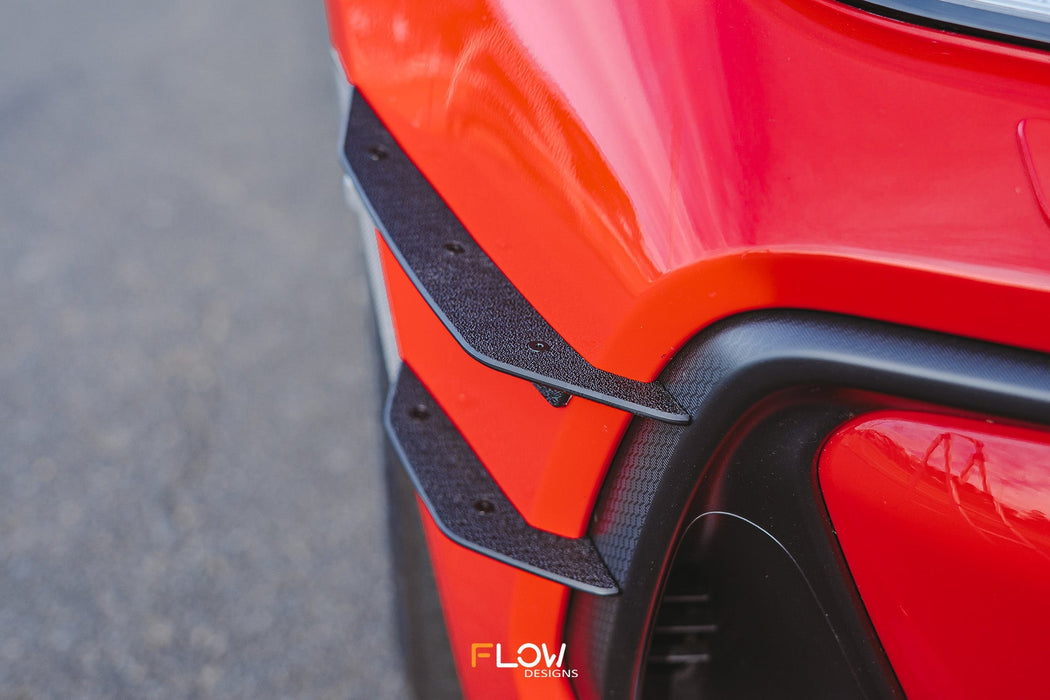 ZD8 BRZ Front Bumper Canards-Flow Designs