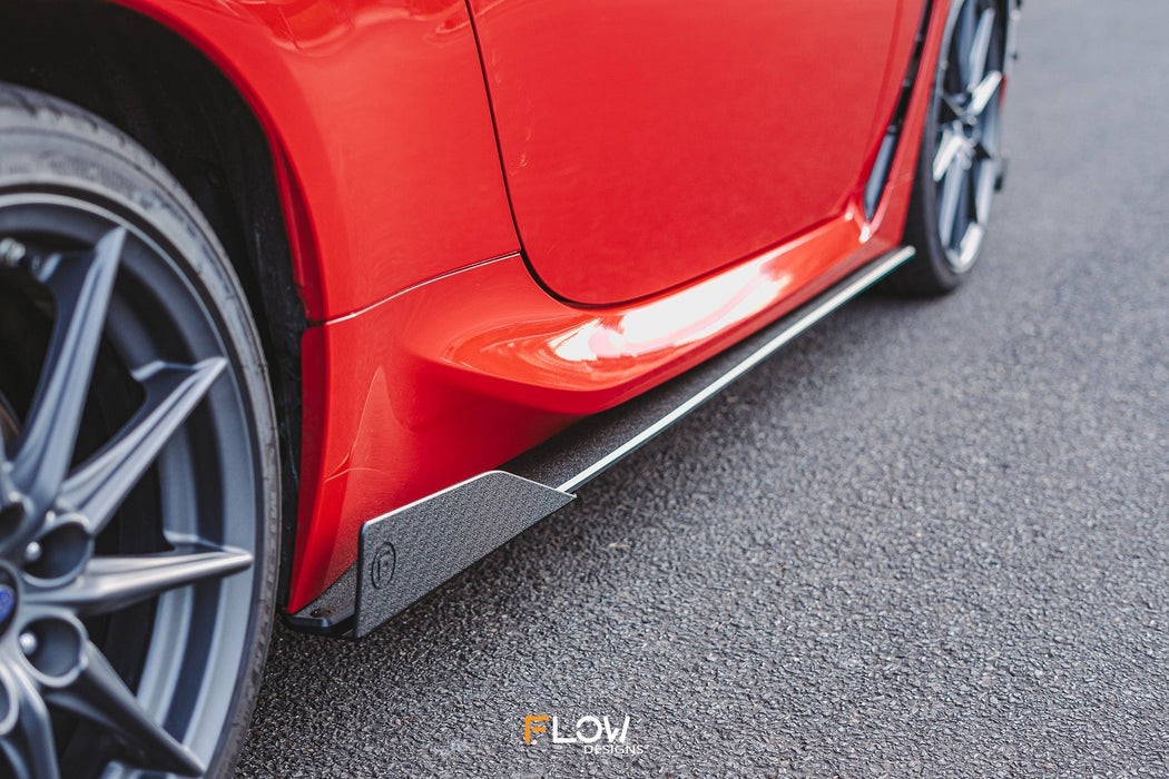 ZD8 BRZ Side Skirt Splitters (TEXTURED: Pair)-Flow Designs