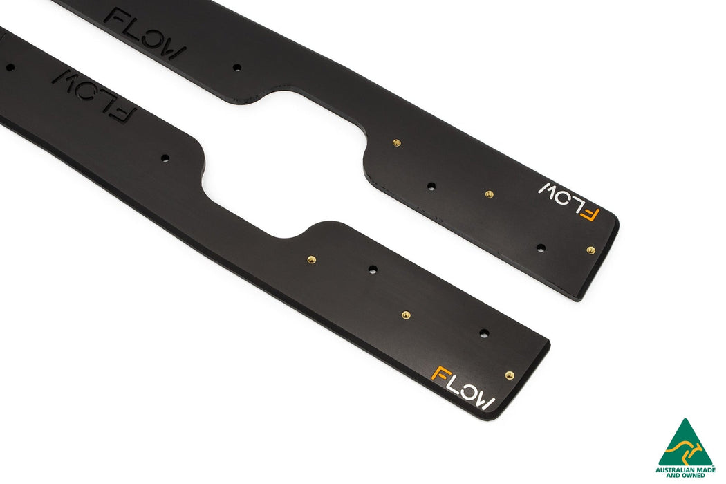 MK7 Golf R Wagon Side Skirt Splitters V3 (Pair)(Clearance-old design-no finish selection)-Flow Designs