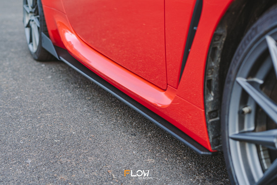 ZD8 BRZ Side Skirt Splitters (TEXTURED: Pair)-Flow Designs