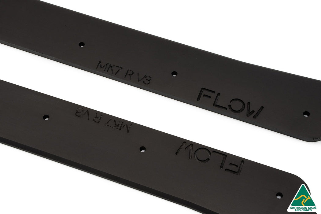 MK7 Golf R Wagon Side Skirt Splitters V3 (Pair)-Flow Designs
