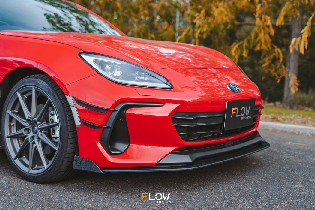 ZD8 BRZ Front Lip Splitter (TEXTURED)-Flow Designs