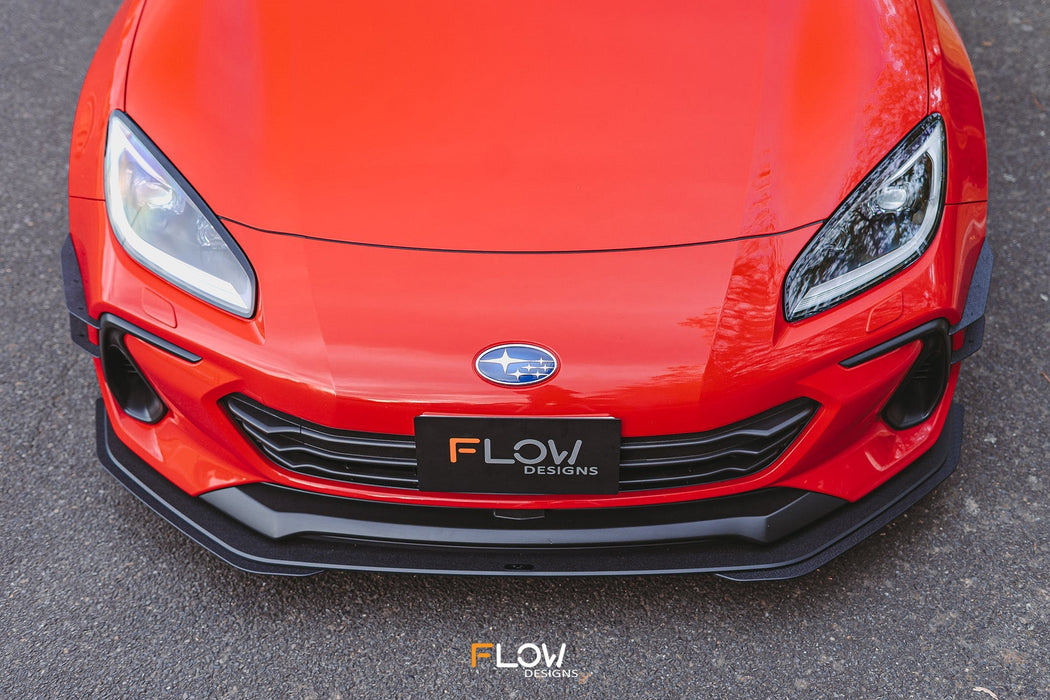 ZD8 BRZ Front Lip Splitter (TEXTURED)-Flow Designs