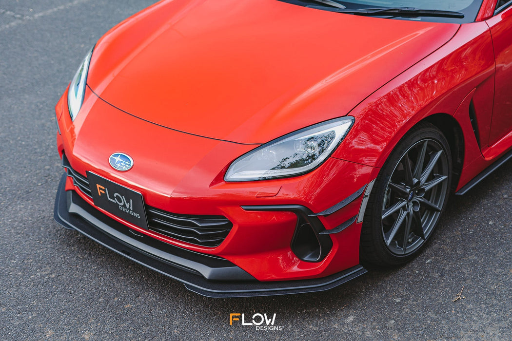 ZD8 BRZ Front Lip Splitter Extensions (Pair)-Flow Designs