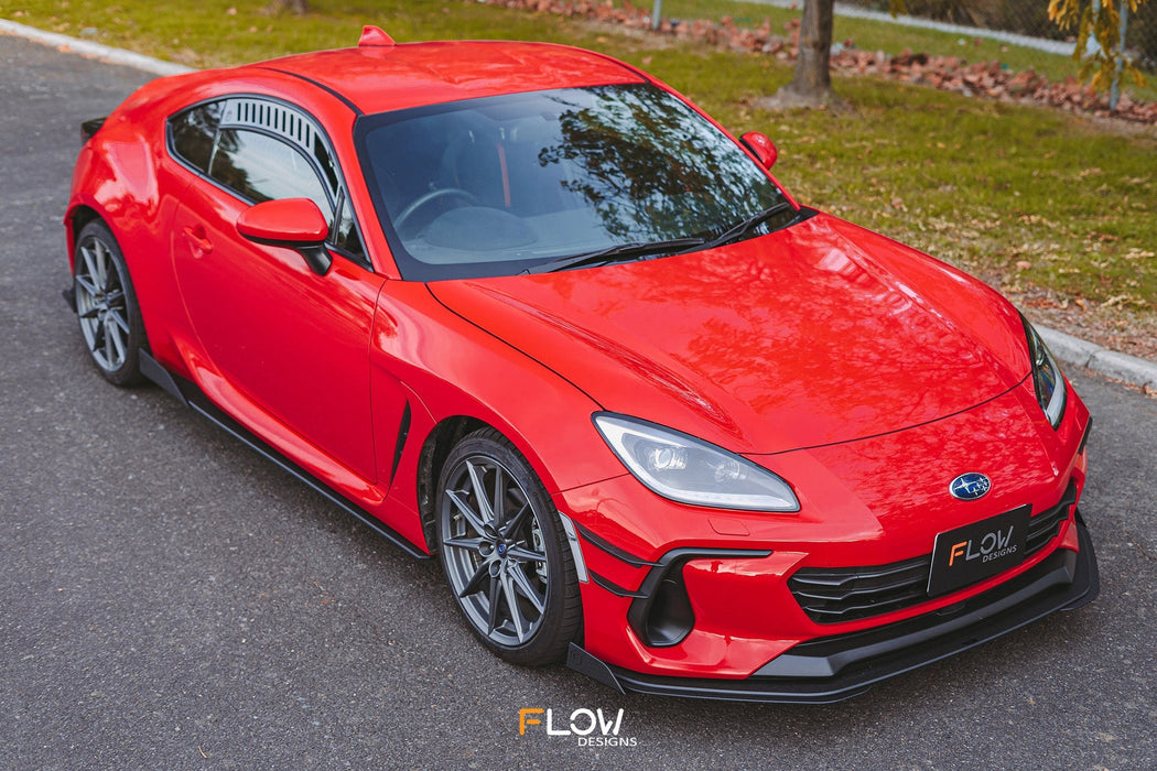 ZD8 BRZ Front Lip Splitter (TEXTURED)-Flow Designs