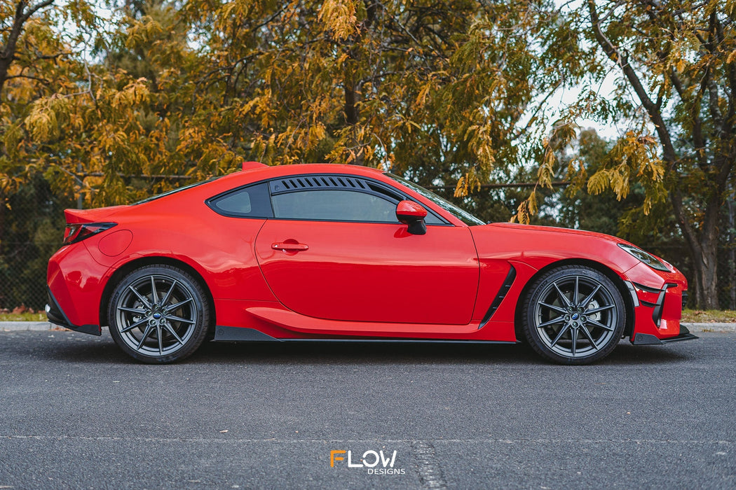 ZD8 BRZ Side Skirt Splitters (TEXTURED: Pair)-Flow Designs