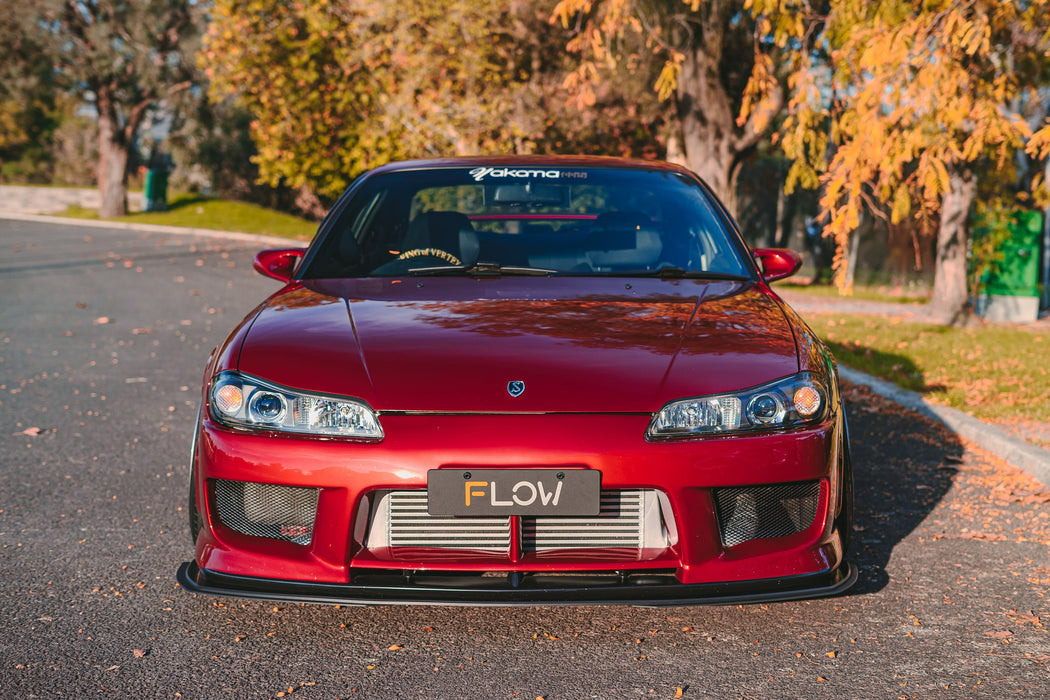 S15 / 200SX Aero Front Lip Splitter Extensions (Pair - For Aero Front Bar)-Flow Designs