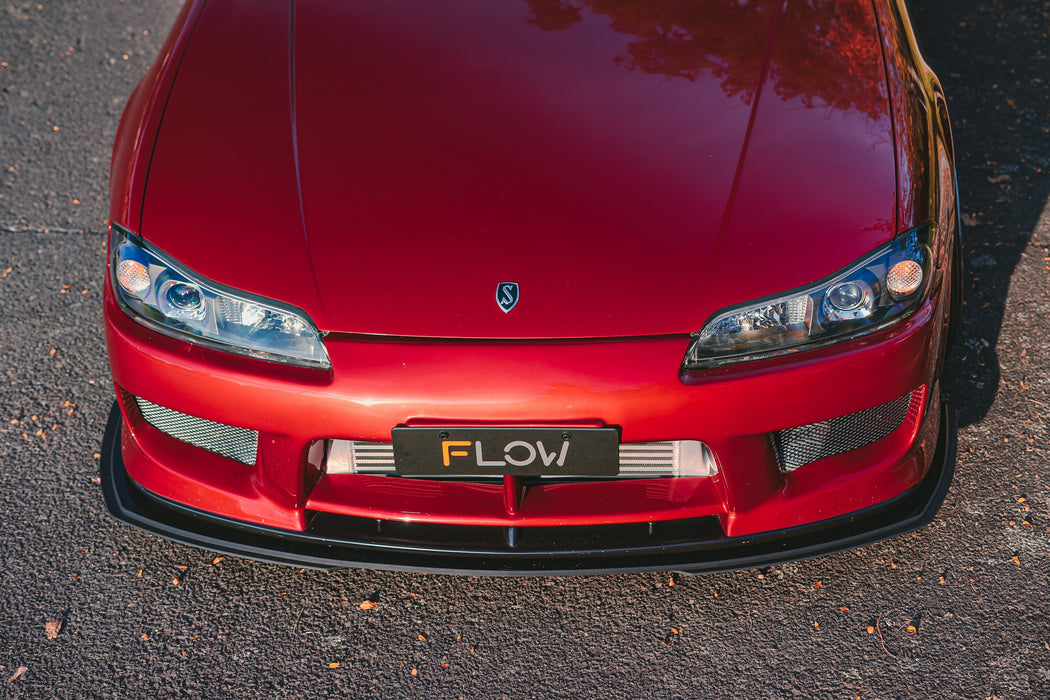 S15 / 200SX Aero Front Lip Splitter Extensions (Pair - For Aero Front Bar)-Flow Designs