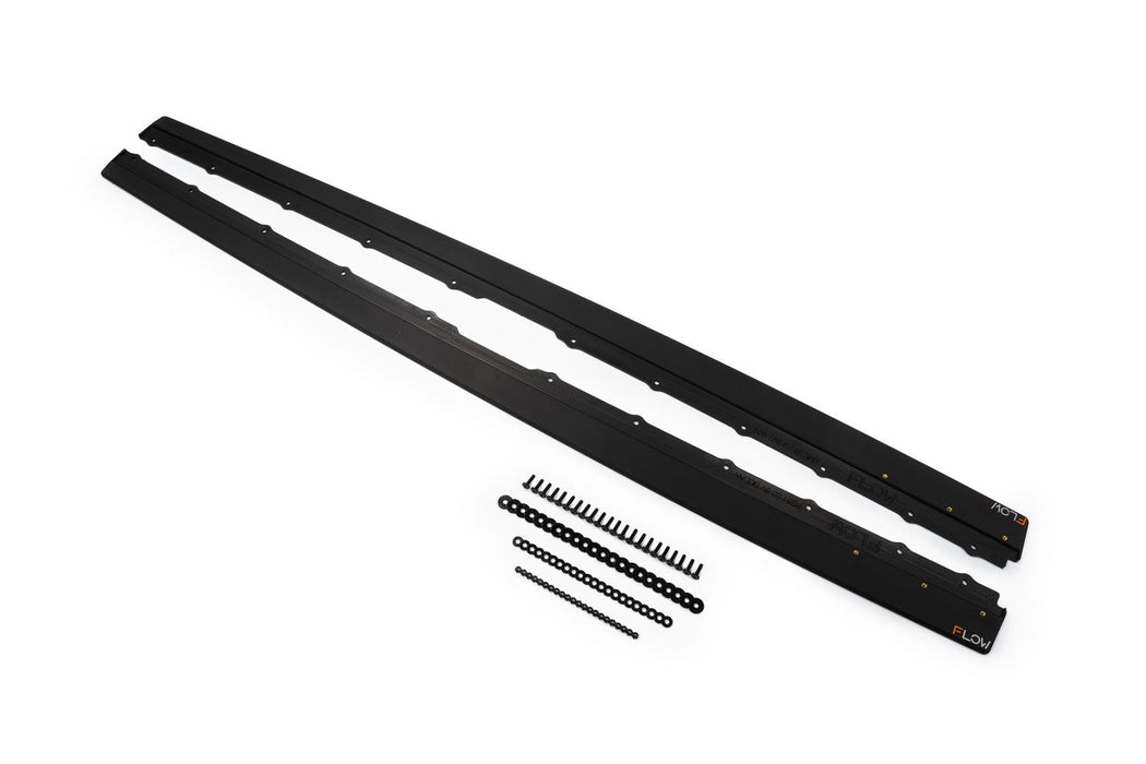 S3 8V Sedan Pre-Facelift Side Skirt Splitters V3 (Pair)-Flow Designs