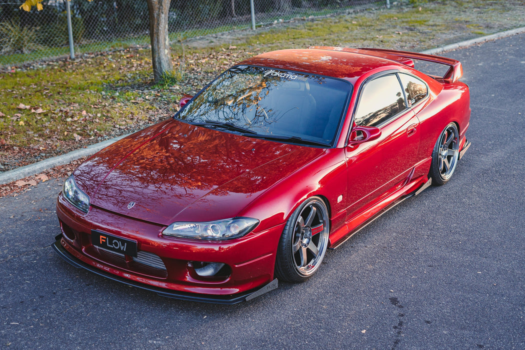 S15 / 200SX Front Lip Splitter (For Standard Front Bar)-Flow Designs