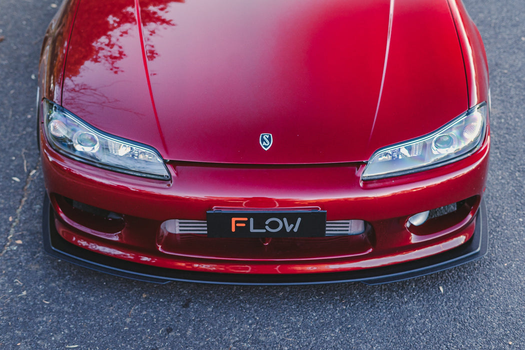 S15 / 200SX Front Lip Splitter Extensions (Pair - For Standard Front Bar)-Flow Designs