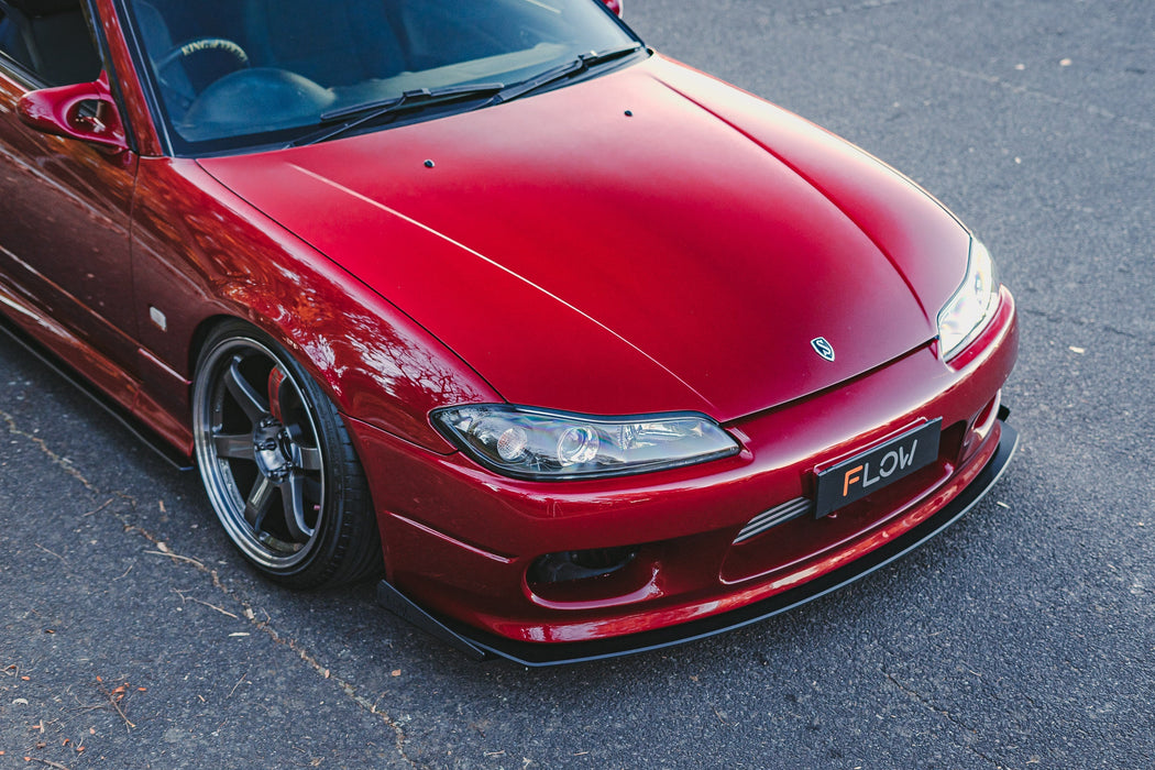 S15 / 200SX Front Lip Splitter (For Standard Front Bar)-Flow Designs