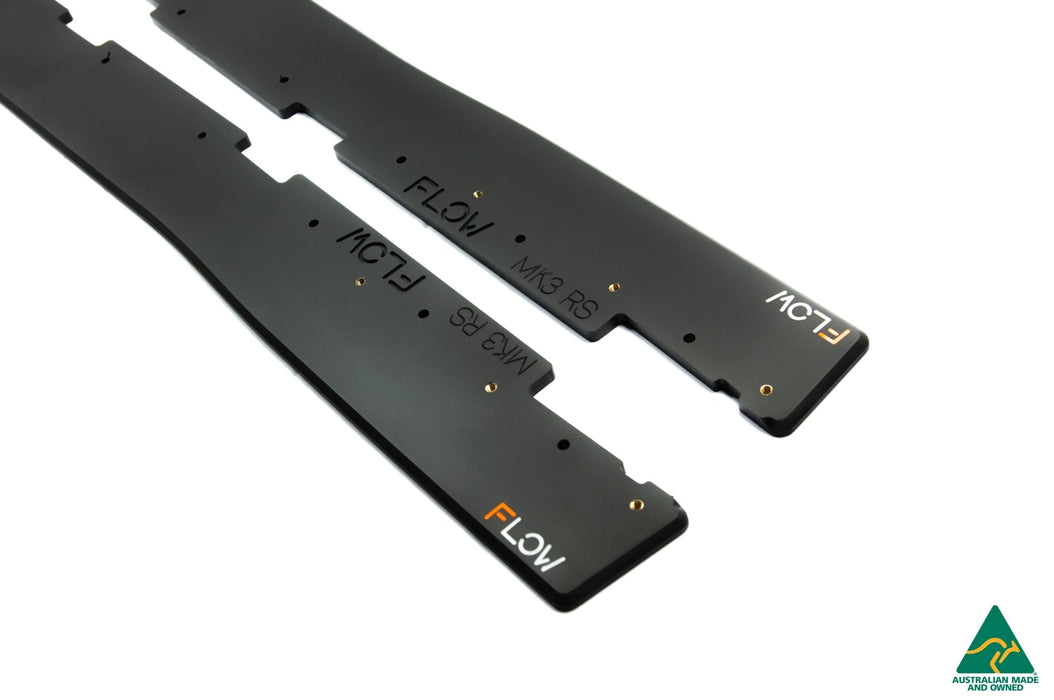 MK3.5 Focus ST (Facelift) Side Skirt Splitters (Pair)-Flow Designs