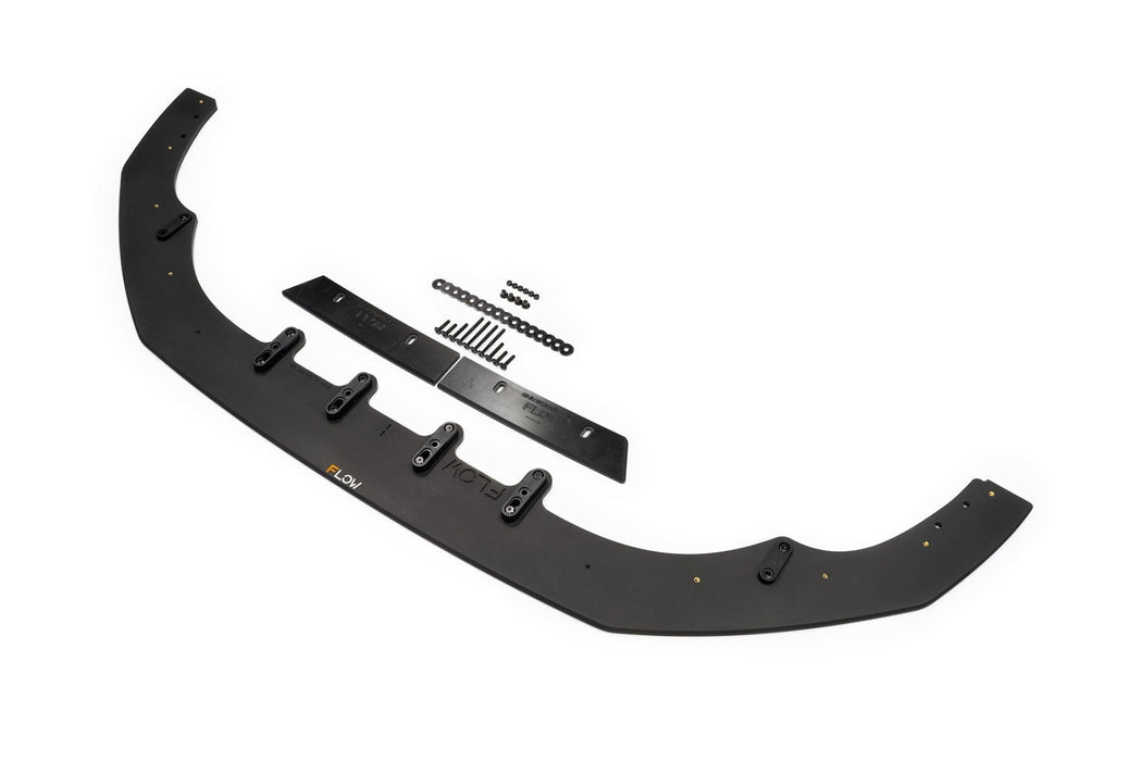 S3 8V Sedan Pre-Facelift Front Lip Splitter V3 & Mounting Brace-Flow Designs