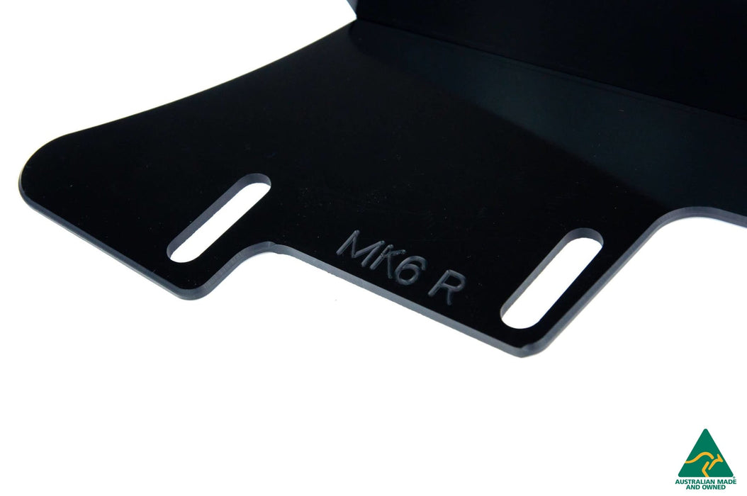 MK6 Golf R Front Lip Splitter Winglets (Pair)-Flow Designs