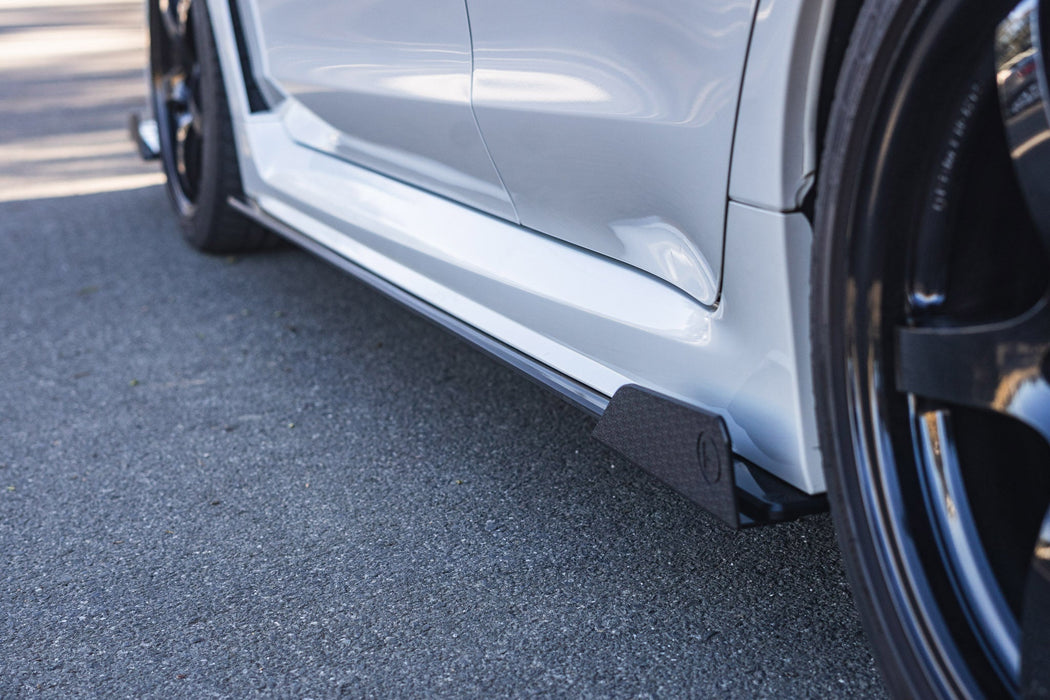 VA WRX & STI Side Skirt Splitter Winglets (Pair)-Flow Designs