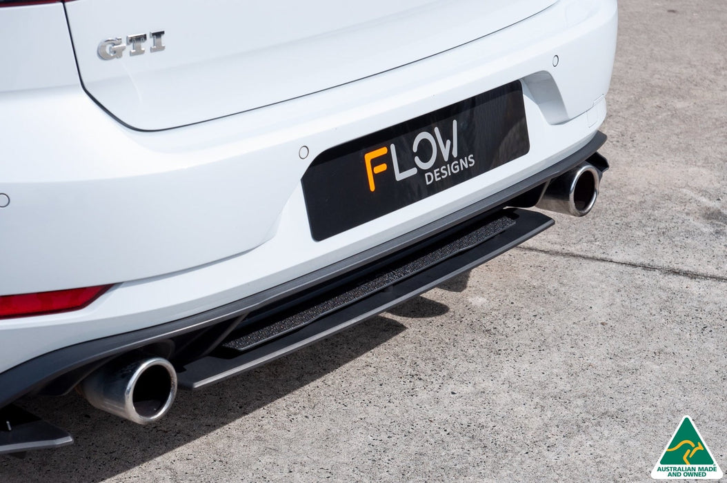 MK7.5 Golf GTI Rear Valance & Fairing (Matte Black)-Flow Designs