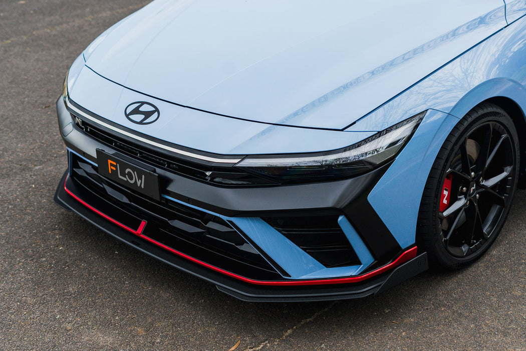 CN7 V2 Elantra N Sedan Facelift V2 - 2024 Front Lip Splitter Winglets (Pair)-Flow Designs