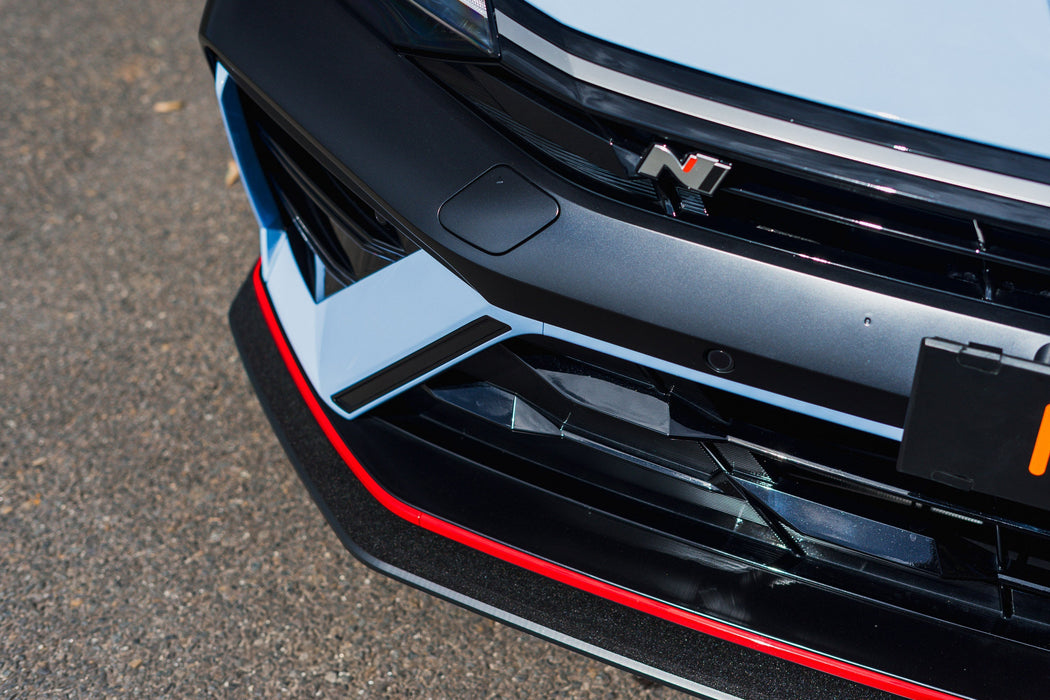CN7 V2 i30N Sedan FL 2024 Front Lip Splitter & Mounting Brackets (Pair)-Flow Designs