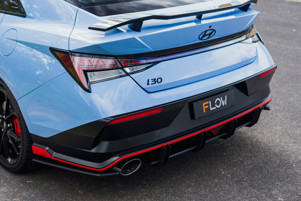 CN7 V2 i30N Sedan FL 2024 Flow-Lock Rear Diffuser-Flow Designs
