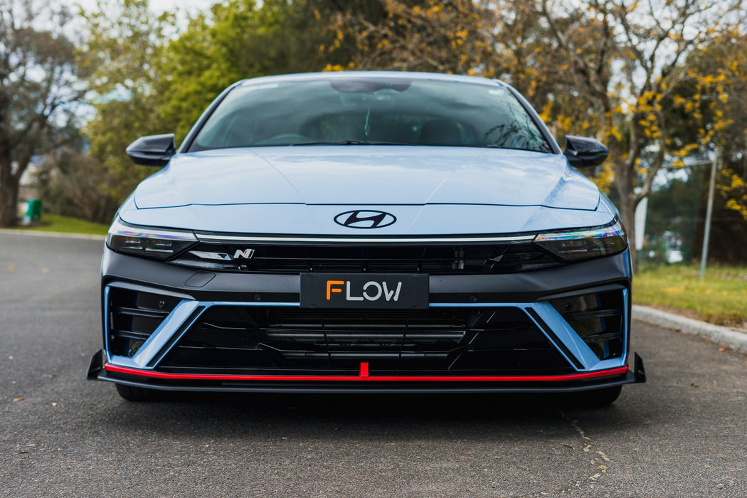 CN7 V2 Elantra N Sedan Facelift V2 - 2024 Front Lip Splitter Winglets (Pair)-Flow Designs