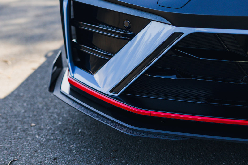 CN7 V2 i30N Sedan FL 2024 Front Lip Splitter & Mounting Brackets (Pair)-Flow Designs