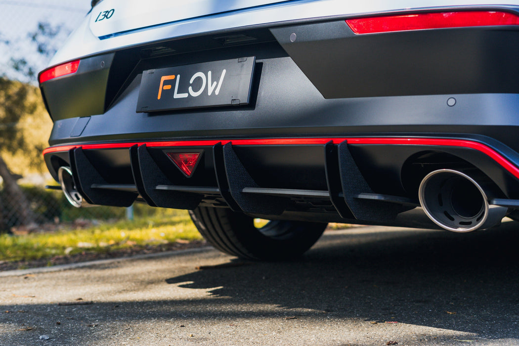 CN7 V2 Elantra N Sedan Facelift V2 - 2024 Flow-Lock Rear Diffuser-Flow Designs