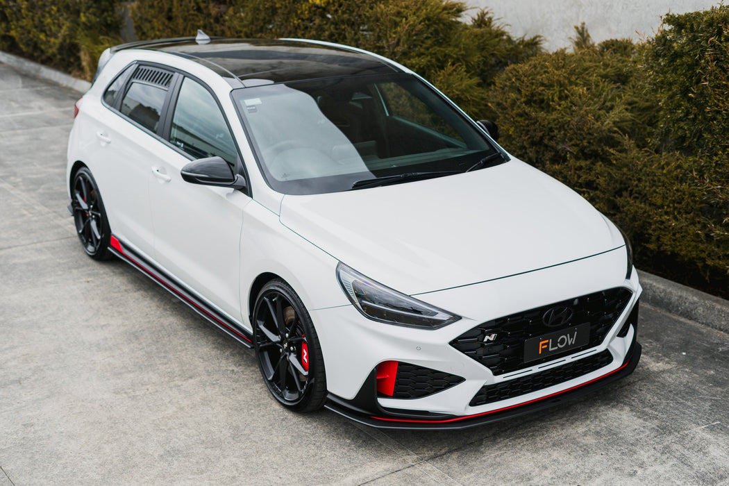 i30N Hatch PDE V6 FL2 2025 Side Skirt Splitters (Pair)-Flow Designs