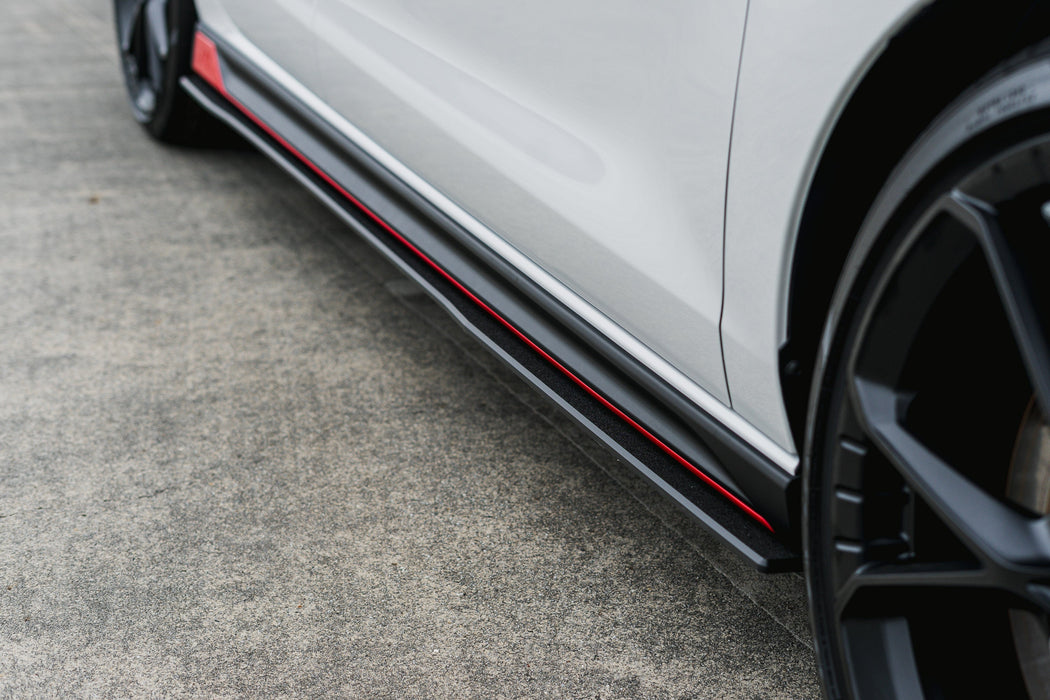 i30N Hatch PDE V6 FL2 2025 Side Skirt Splitters (Pair)-Flow Designs