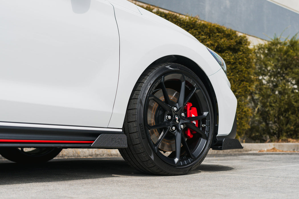 i30N Hatch PDE V6 FL2 2025 Side Skirt Splitter Winglets (Pair)-Flow Designs