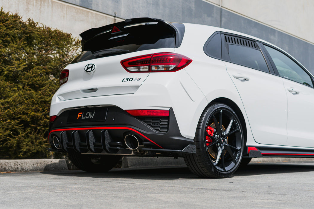 i30N Hatch PDE V6 FL2 2025 Flow-Lock Rear Diffuser-Flow Designs