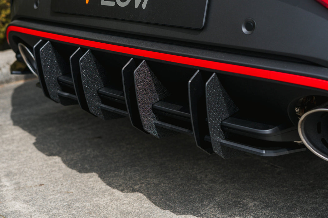i30N Hatch PDE V6 FL2 2025 Flow-Lock Rear Diffuser-Flow Designs