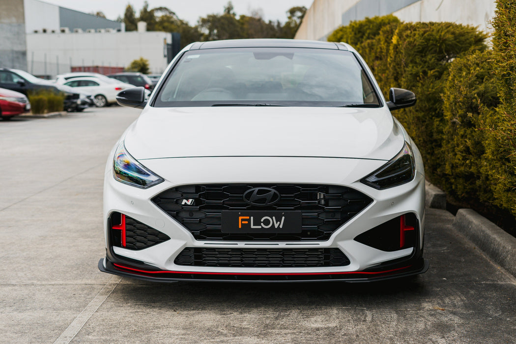 i30N Hatch PDE V6 FL2 2025 Front Lip Splitter Extensions (Pair)-Flow Designs