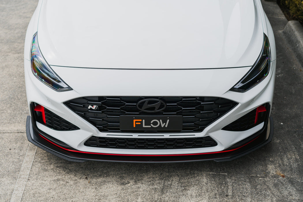 i30N Hatch PDE V6 FL2 2025 Front Lip Splitter Extensions (Pair)-Flow Designs
